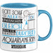 Aquarianerin Geschenk Becher Tasse Gott Schuf Alle Menschen Gleich Nur Die Besten Durfeten Aquarianerin Werden Geschenkidee Lustig Blau Trendation