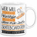 Skateboarderin Tasse Geschenk Spruch Wer Will Schon Prinzessin Sein Wenn Man Auch Skateboarderin Sein Kann Weiß Trendation