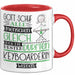Keyboarderin Geschenk Becher Tasse Gott Schuf Alle Menschen Gleich Nur Die Besten Durfeten Keyboarderin Werden Geschenkidee Lustig Rot Trendation