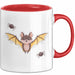 Vampir Fledermaus Halloween Feier Tasse Geschenk Lustige Geschenkidee Spruch Rot Trendation