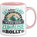Camping Tasse Geschenk Das Leben Fängt Erst An Wenn Dein Zuhause Rollt Rosa Trendation