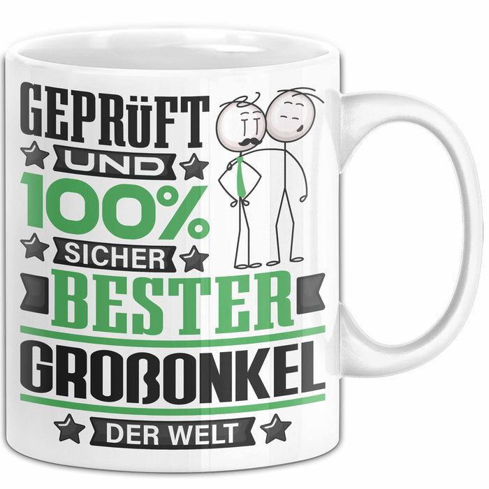 Großonkel Geschenk Lustiger Spruch für Großonkel Geschenkidee Bester Großonkel Der Welt Weiß Trendation