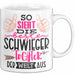 Schwiegertochter Tasse Geschenk Spruch So Sieht Die Beste Schwiegertochter Der Welt Aus Becher Weiß Trendation