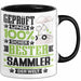 Sammler Geschenk Lustiger Spruch für Sammler Geschenkidee Bester Sammler Der Welt Schwarz Trendation