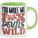 Fuchs Tasse Geschenk Fox Devils Wild Spruch Lustige Geschenkidee Grün Trendation