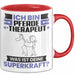 Pferdetherapeut Tasse Geschenk für Pferdetherapeut Geburtstag Lustiger Spruch Kaffee-Becher Was Ist Deine Superkraft Rot Trendation