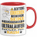 Ultraläufer Geschenk Tasse Lustiger Spruch Erheben Sie Sich Der Ultraläufer Betritt den Raum Rot Trendation