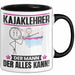 Kajaklehrer Tasse Geschenk für Kajaklehrer Der Mann Der Alles Kann Geschenkidee zum Geburtstag Schwarz Trendation