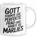 Marlies Tasse Geschenk Gott Formte Die Perfekte Frau Marlies Geschenkidee Weiß Trendation