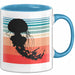 Quallen-Liebhaber Tasse Geschenkdiee Vintage Look Retro Becher Blau Trendation