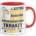 Tierarzt Geschenk Tasse Lustiger Spruch Erheben Sie Sich Der Tierarzt Betritt den Raum Rot Trendation