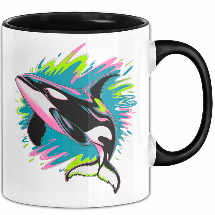 Wal Tier Tasse Geschenk Lustige Geschenkidee Spruch Schwarz Trendation