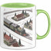 Modelleisenbahn Sammler Tasse Geschenk Lustige Geschenkidee Spruch Für Miniatur Bahn Fans Grün Trendation