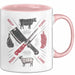 Metzger Tasse Geschenkidee Fleischschneider Lustiger Spruch Geschenkidee Lustig Rosa Trendation