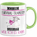Survival-Trainerin Tasse Geschenk Ich Bin Survival-Trainerin Warum Weil Ich Es Kann Geschenkidee Geburtstag Grün Trendation