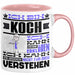 Koch Geschenk Tasse Geschenkidee für Koch Geburtstag Lustiger Spruch Ich Bin Koch Ich Kann Es Dir Erklären Aber Nicht Für Dich Verstehen Rosa Trendation