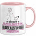 Hundeausführer Geschenk Tasse So Gut Kann Nur Ein Hundeausführer Aussehen Geschenkidee Kaffee-Becher Rosa Trendation