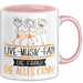 Live-Musik-Fan Geschenk Tasse Becher Die Frau Die Allen Kann Geschenkidee für eine Live-Musik-Fan Lustig Rosa Trendation