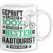 Radtourist Geschenk Lustiger Spruch für Radtourist Geschenkidee Bester Radtourist Der Welt Weiß Trendation