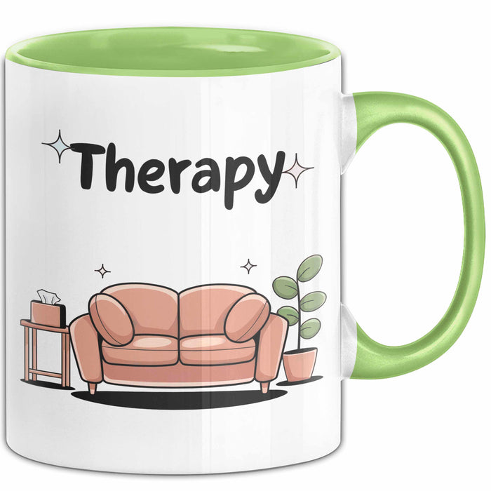 Therapeut Tasse Geschenk Lustige Geschenkidee Spruch Für Mentale Gesundheit Befürworter Grün Trendation
