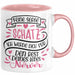 Valentinstag Tasse Geschenk für Ihn Sie Männer Für Paare Freundin Geschenkidee Kaffee-Becher Liebe Keine Sorge Schatz Ich Werde Dich Den Rest Deines Lebens Nerven Rosa Trendation