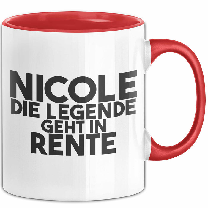 Nicole Tasse Nicole – Die Legende Geht In Rente Geschenk