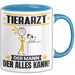 Tierarzt Tasse Geschenk für Tierarzt Der Mann Der Alles Kann Geschenkidee zum Geburtstag Blau Trendation