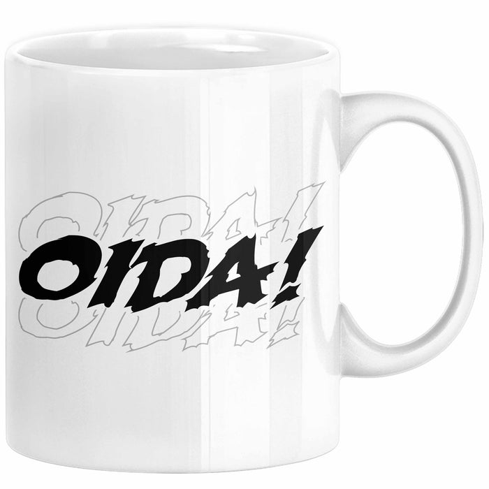 Oida Tasse Geschenk Bayern Kaffee-Becher Bayrisch Dialekt Weiß Trendation