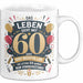60. Geburtstag Tasse Geschenkidee Das Leben Beginnt Mit 60 Weiß Trendation