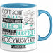 Rockmusikerin Geschenk Becher Tasse Gott Schuf Alle Menschen Gleich Nur Die Besten Durfeten Rockmusikerin Werden Geschenkidee Lustig Blau Trendation