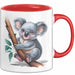Koala Tierliebhaber Tasse Geschenk Lustige Geschenkidee Spruch Rot Trendation