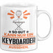 Keyboarder Geschenk Tasse So Gut Kann Nur Ein Keyboarder Aussehen Geschenkidee Kaffee-Becher Weiß Trendation