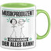 Musikproduzent Tasse Geschenk für Musikproduzent Der Mann Der Alles Kann Geschenkidee zum Geburtstag Grün Trendation