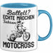 Motocross Tasse Geschenk Mädchen Frauen Balett Echte Mädchen Fahren Motocross Becher Blau Trendation