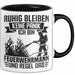 Feuerwehrmann Tasse Geschenk Ruhig Bleiben Ich Bin Feuerwehrmann Und Regel Das Geschenkidee Feuerwehr Trendation