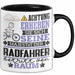 Radfahrer Geschenk Tasse Lustiger Spruch Erheben Sie Sich Der Radfahrer Betritt den Raum Schwarz Trendation