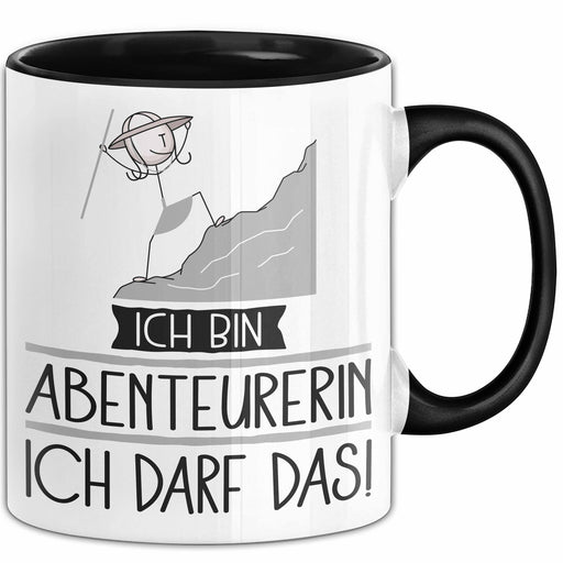 Geschenk für Abenteurerin Tasse Lustige Geschenkidee Geburtstag Ich Bin Abenteurerin Ich Darf Das Trendation