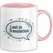 Linguist Tasse Geschenkidee Lost in Translation Sprachnerd Rosa Trendation