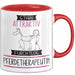Pferdetherapeutin Tasse Geschenk Becher Stark Attraktiv Furchtlos Pferdetherapeutin Lustige Geschenkidee Rot Trendation