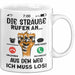 Strauß Liebhaber Tasse Geschenk Die Sträße Rufen An Geschenkidee Becher Weiß Trendation