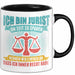 Anwalt Rechtsberatung Tasse Geschenk Lustige Geschenkidee Spruch Ich Bin Jurist Trendation