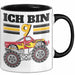9. Geburtstag Geschenk Tasse Becher Jungs Trucks Geburtstagsgeschenk Ich Bin 9 Schwarz Trendation