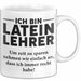Lateinlehrer Unterricht Tasse Geschenk Lustige Geschenkidee Spruch Ich Bin Latein Lehrer Weiß Trendation