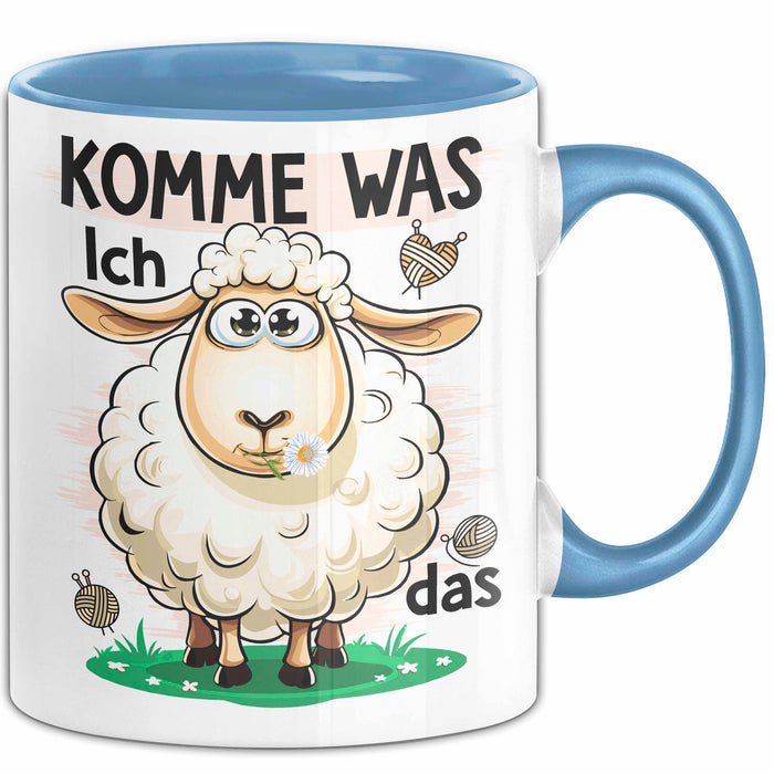 Sarkastisches Schaf Tasse Geschenkidee Sheep That Tierhumor Blau Trendation