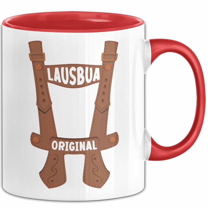 Lausbua Tasse Geschenk Oktober München Geschenkidee Original Becher Rot Trendation