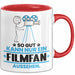 Filmfan Geschenk Tasse So Gut Kann Nur Ein Filmfan Aussehen Geschenkidee Kaffee-Becher Rot Trendation