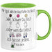 Ich Hasse Jeden Tasse Geschenk Beste Freundin Humor Arbeitskollegin Büro-Tasse Sarkasmus Ironie Geschenkidee Mir Egal Welche Hautfarbe Du Hast Kaffee-Becher Grün Trendation