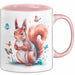 Eichhörnchen Tierliebhaber Tasse Geschenk Lustige Geschenkidee Spruch Rosa Trendation