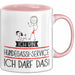 Geschenk für Hundegassi-Service Tasse Lustige Geschenkidee Geburtstag Ich Bin Hundegassi-Service Ich Darf Das Rosa Trendation