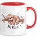 Faultier Liebhaber Tasse Geschenk Lustige Geschenkidee Spruch Für Langsames Leben Fans Rot Trendation